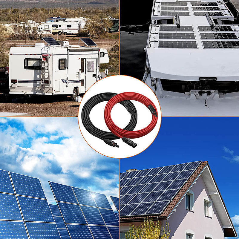 Proster Solar Panel Extension Cable 10m/32ft 10AWG (10m/32ft Red + 10m/32ft Black)