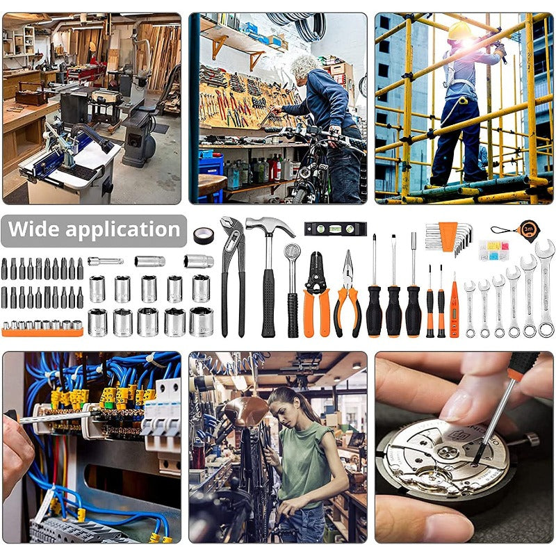 Proster Home Tool Set 130 PCS Household Hand Tool Kit