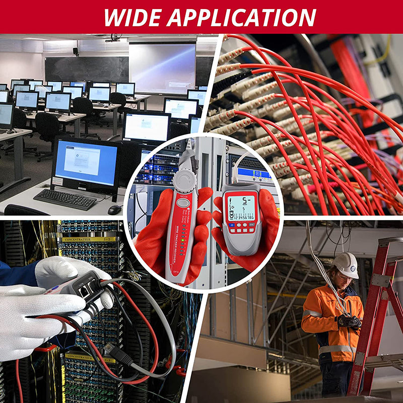 Wire Tracker LCD Network Cable Tester Line Finder Continuity Battery Voltage Polarity