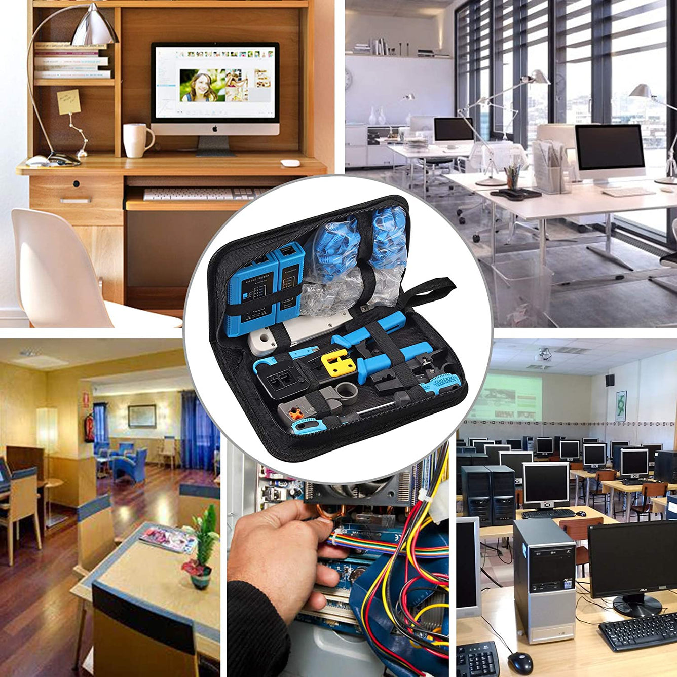 Proster RJ45 Crimping Tool Kit (Blue)