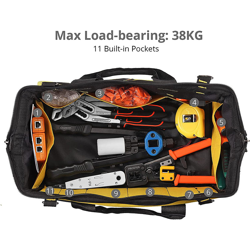 Proster 18-Inch Tool Bag Waterproof and Tear-Resistant 45*26*25cm
