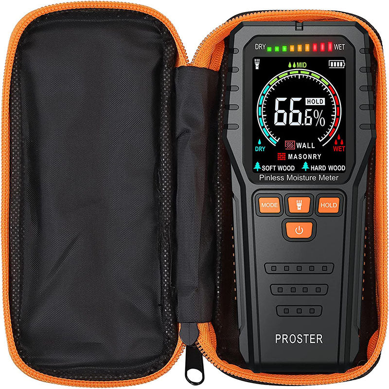 Proster Pinless Moisture Meters with Backlit LCD Screen Non-InvasiveProster Pinless Moisture Meters with Backlit LCD Screen Non-Invasive