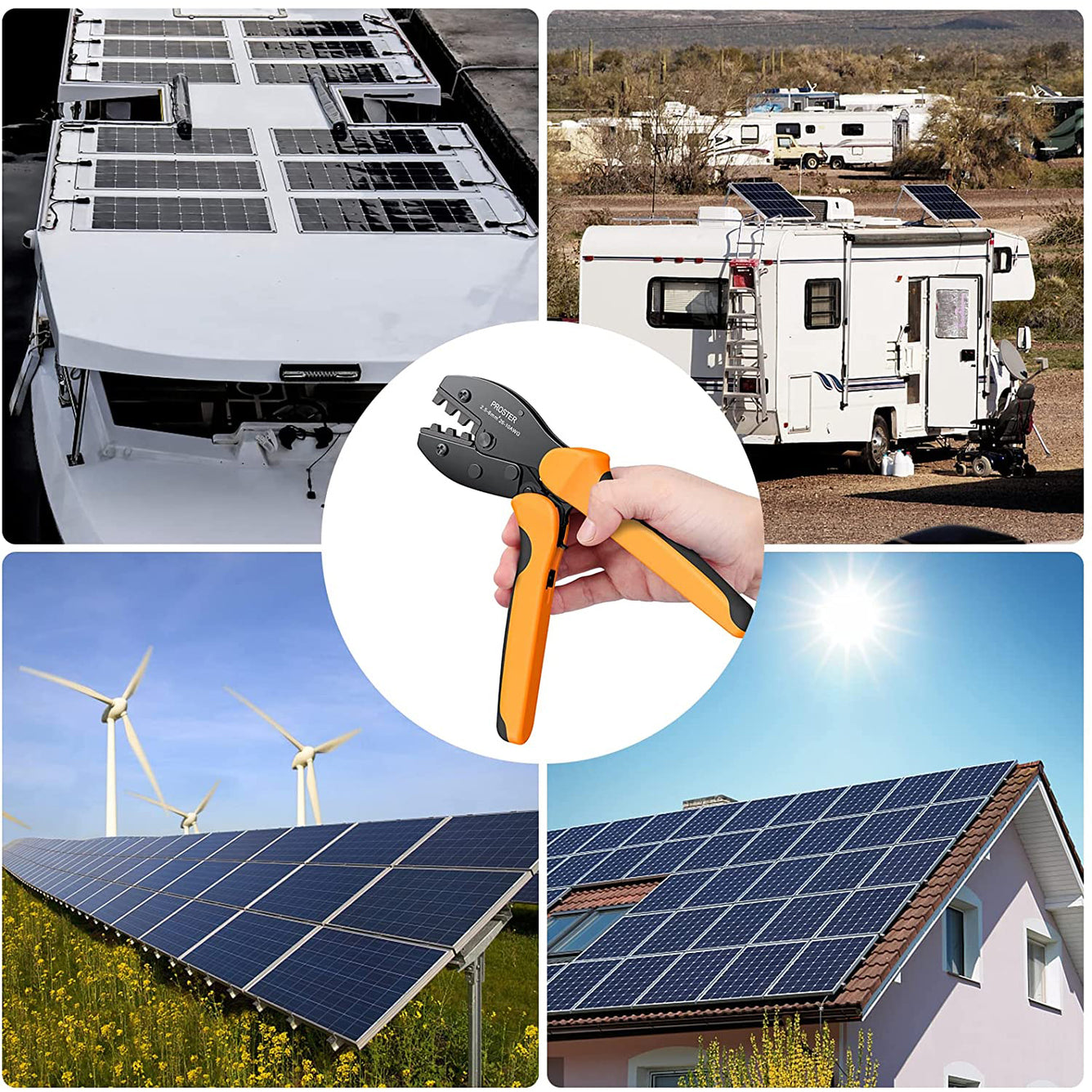 Proster Solar Crimping Tools Set for 2.5-6.0mm²
