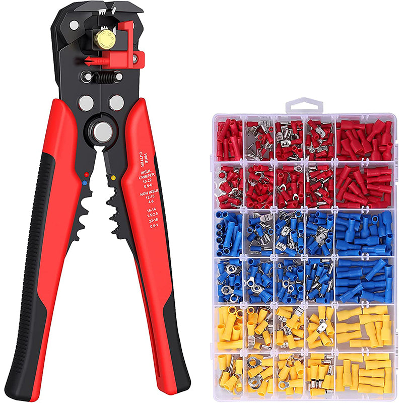 Proster 3 in 1 Crimping Pliers 0.2-6mm²/10-24AWG Wire Crimping Set