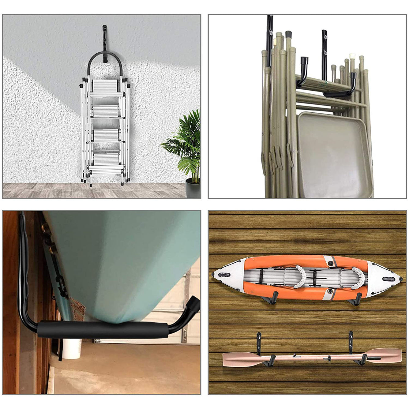 Proster Storage Hooks 4 PCS Heavy-Duty 50Lb Capacity