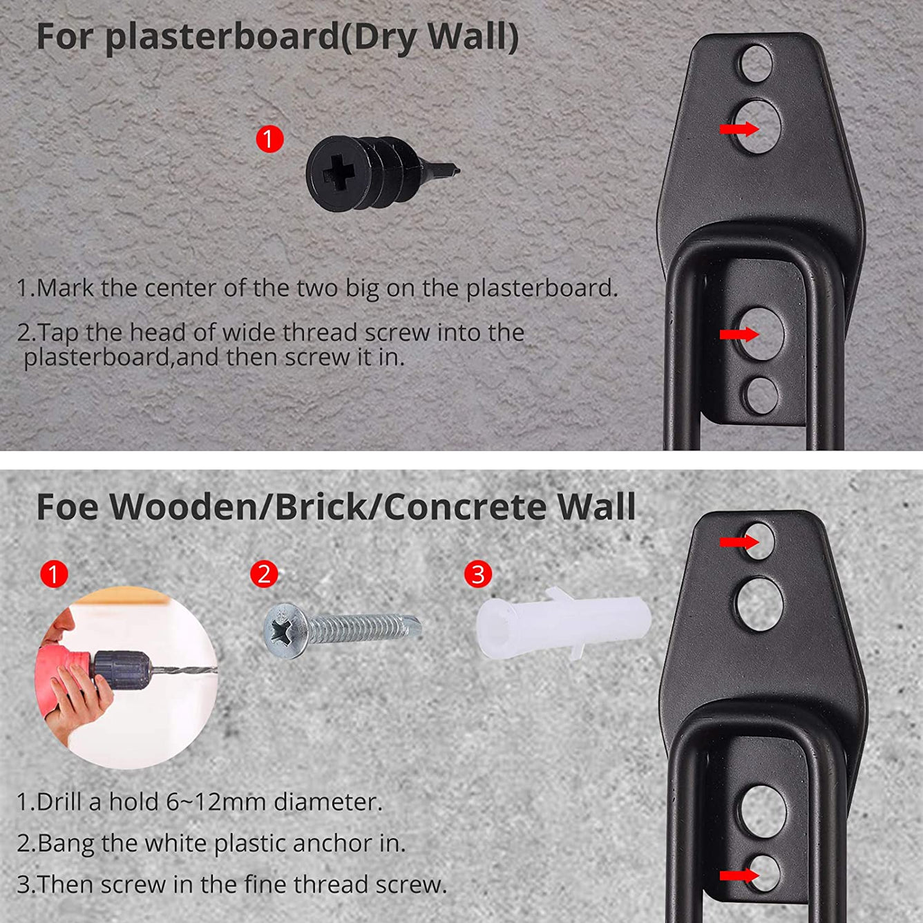 Proster 6 PCS Heavy Duty Garage Hooks Orange