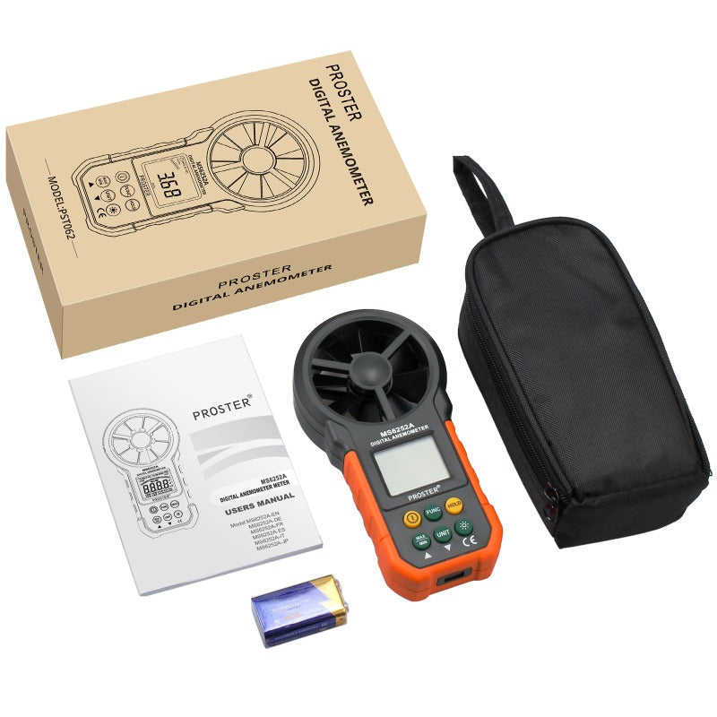 Proster Digital Anemometer MS6252A LCD Backlit