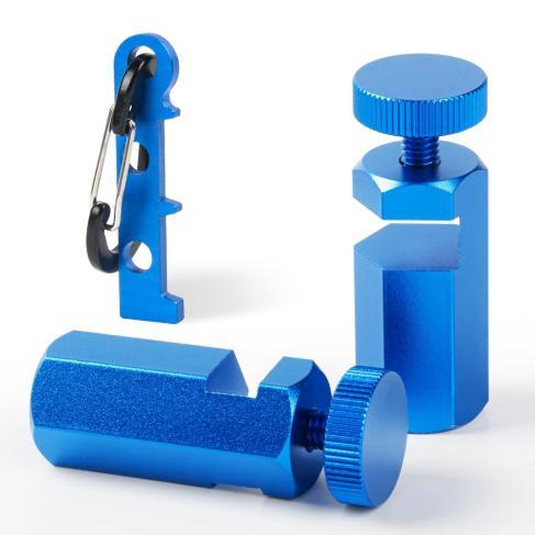 Thickened Hexagonal Tall Stair Gauges Framing Square Stop Blocks with Hook for Speed Square Circular Saw Woodworking Tools