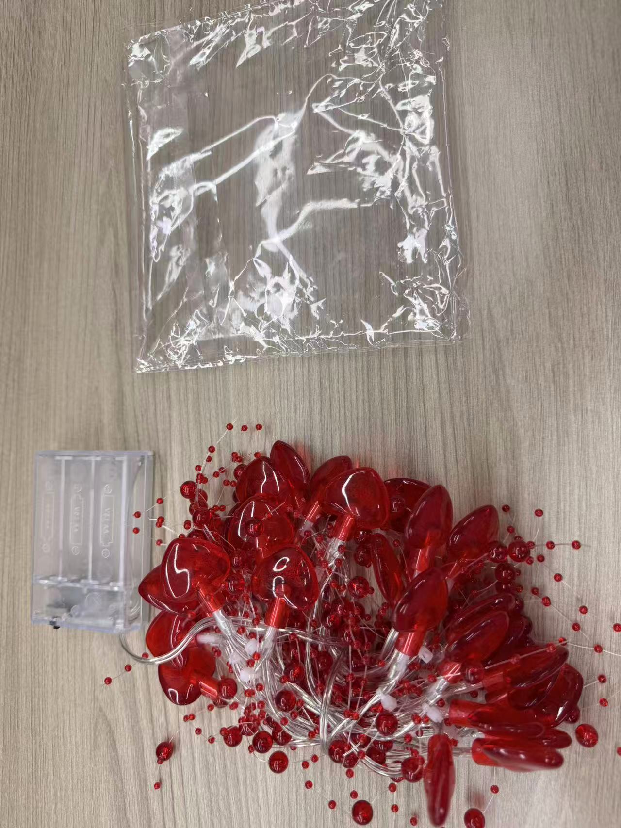 Heart String Lights Plug in