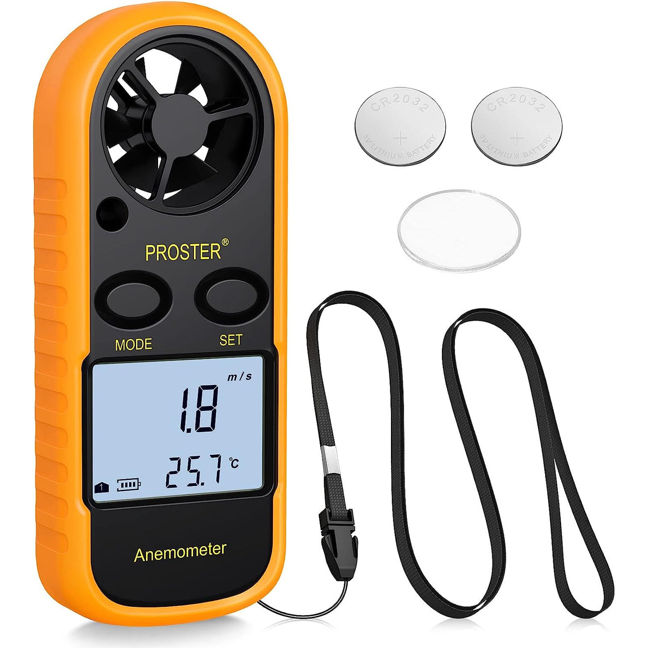 Proster Anemometer Digital LCD Wind Speed Meter