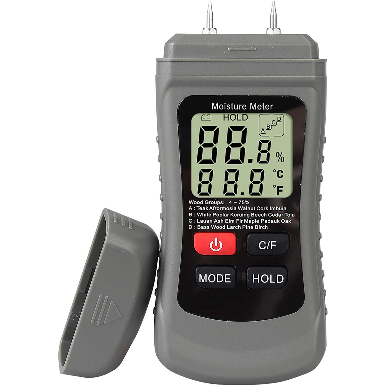 Proster Wood Moisture Meter with LCD Screen Damp Moisture Meter