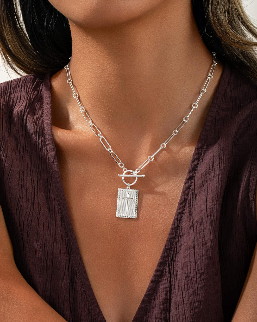 Cross Choker Necklace For Women