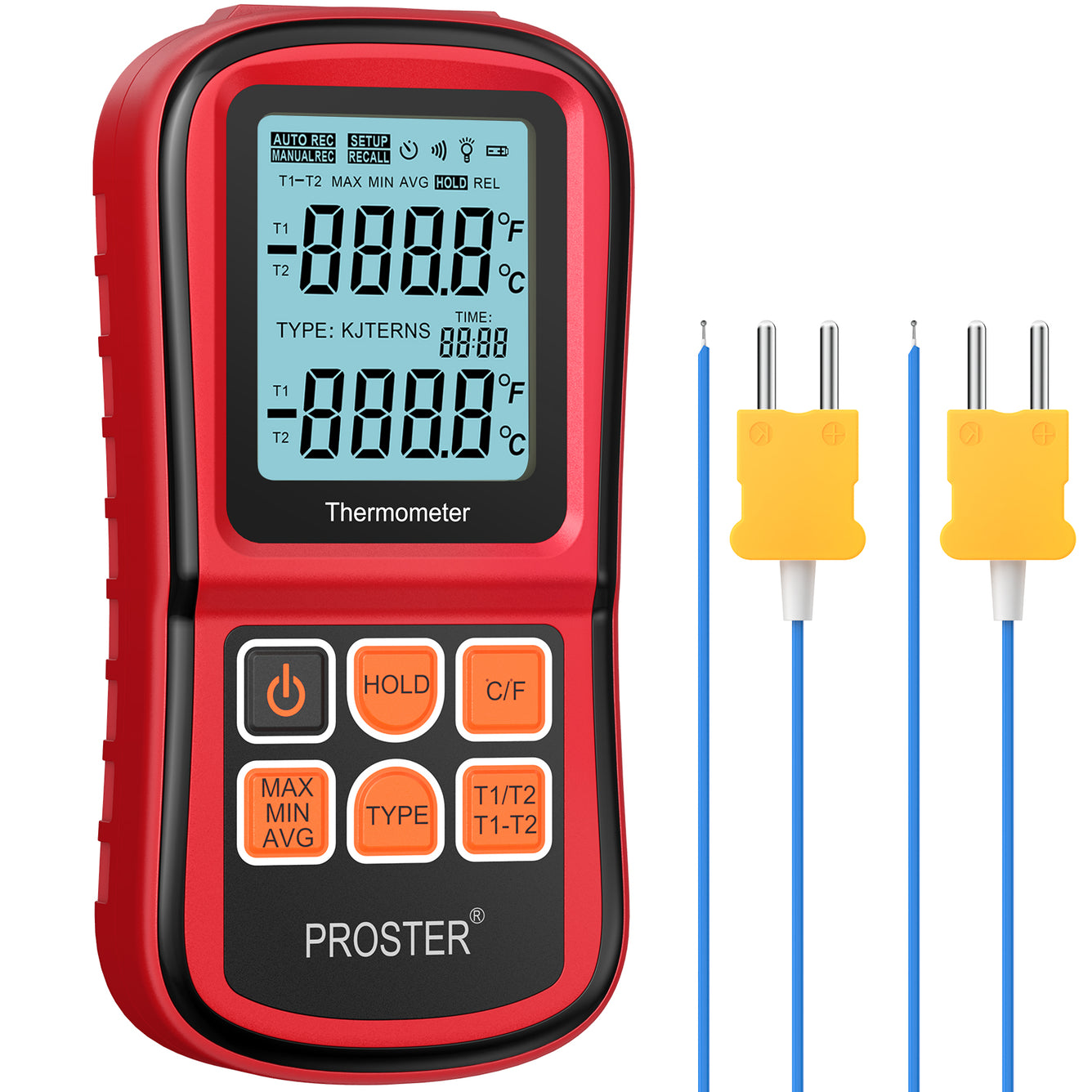 Proster Digital Thermometer Dual Channel Thermometer