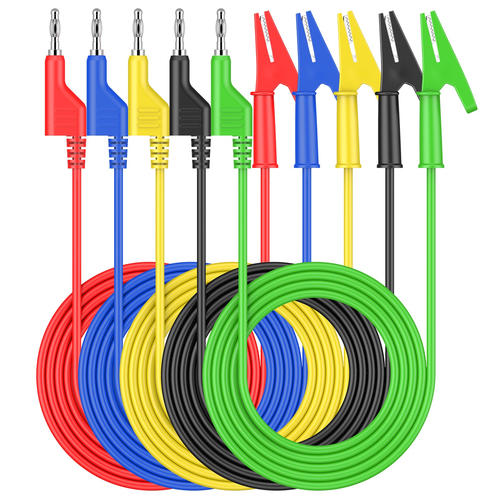 Proster 5PCS Test Leads 4mm Stackable Banana Plug