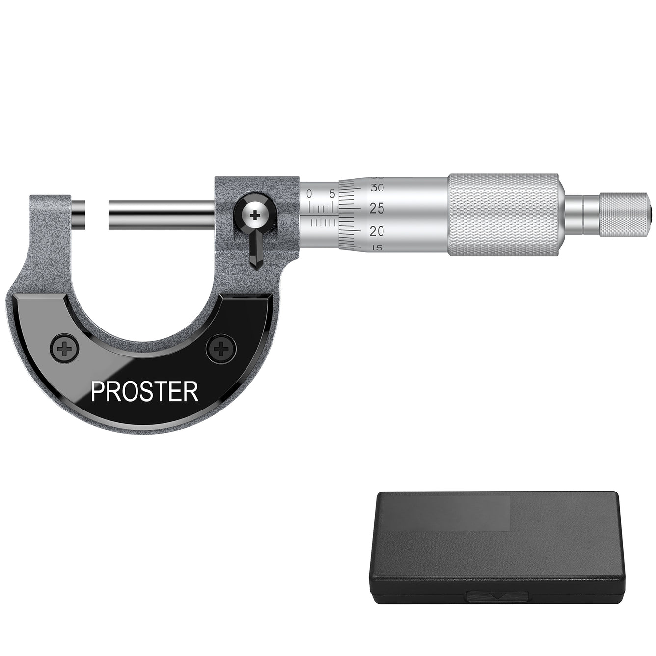 Proster Outside Micrometer 0-25mm(0.01mm Graduations) Metric External Caliper