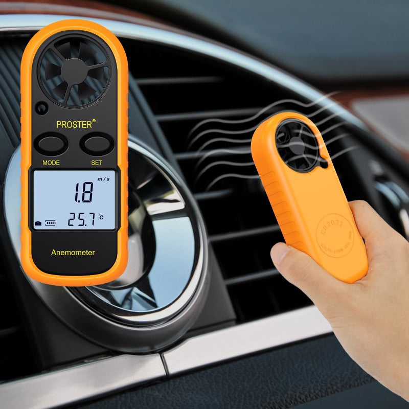 Proster Anemometer Digital LCD Wind Speed Meter