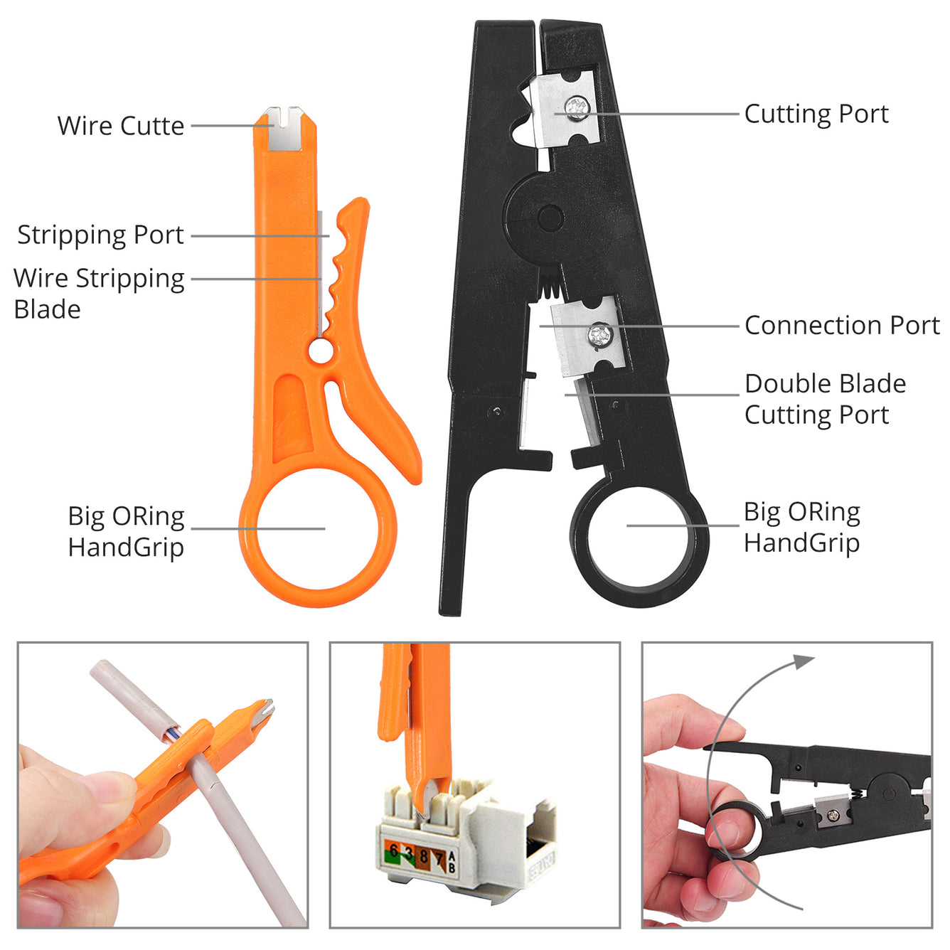 Proster RJ45 Crimping Tool Kit (Orange)