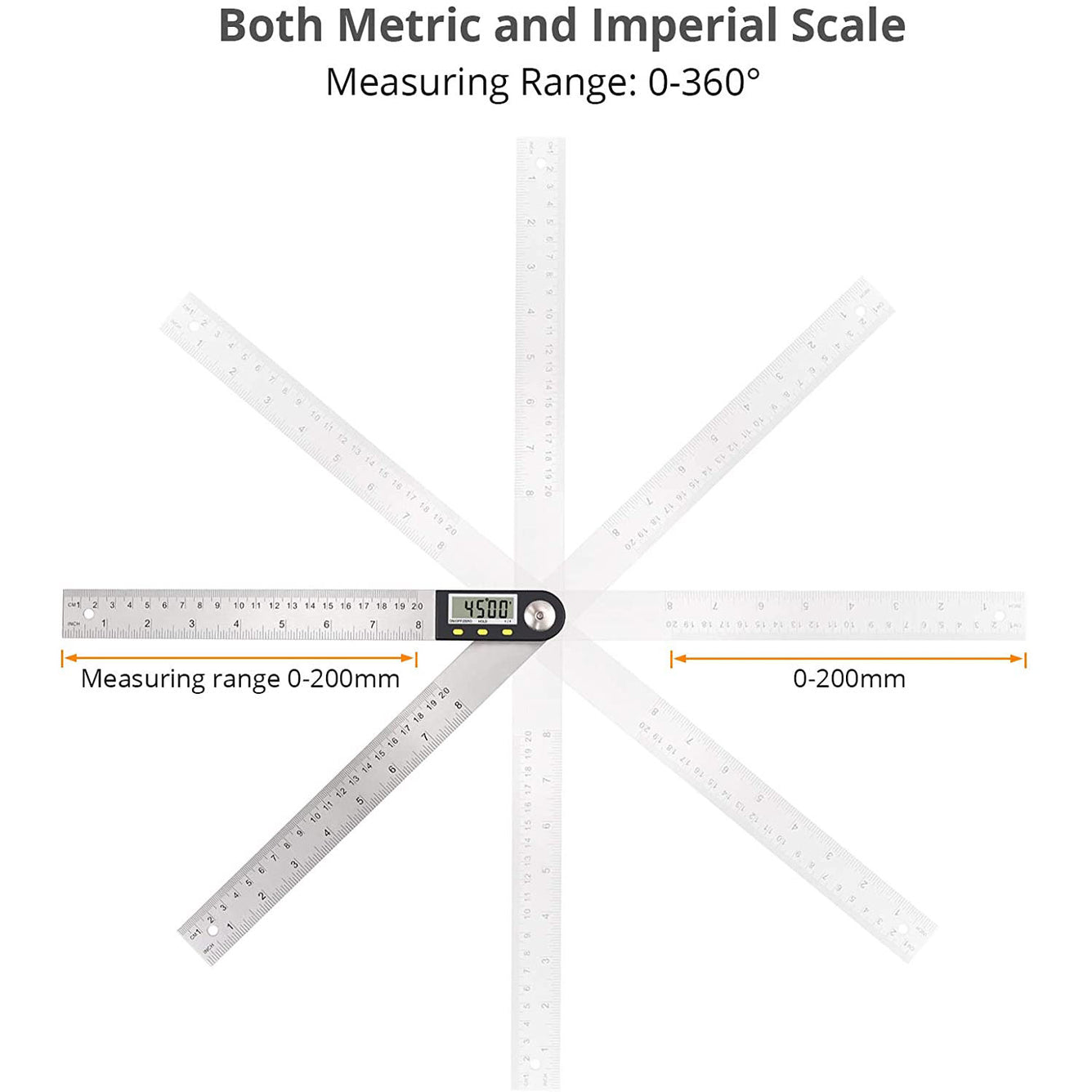 Proster Digital Depth Gauge And 8 Inch Digital Angle Finder