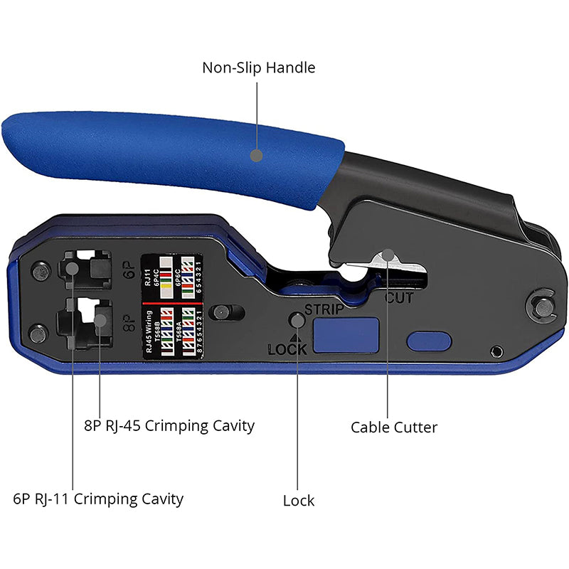 Proster RJ45 Crimp Tool Set Network Crimping Tool