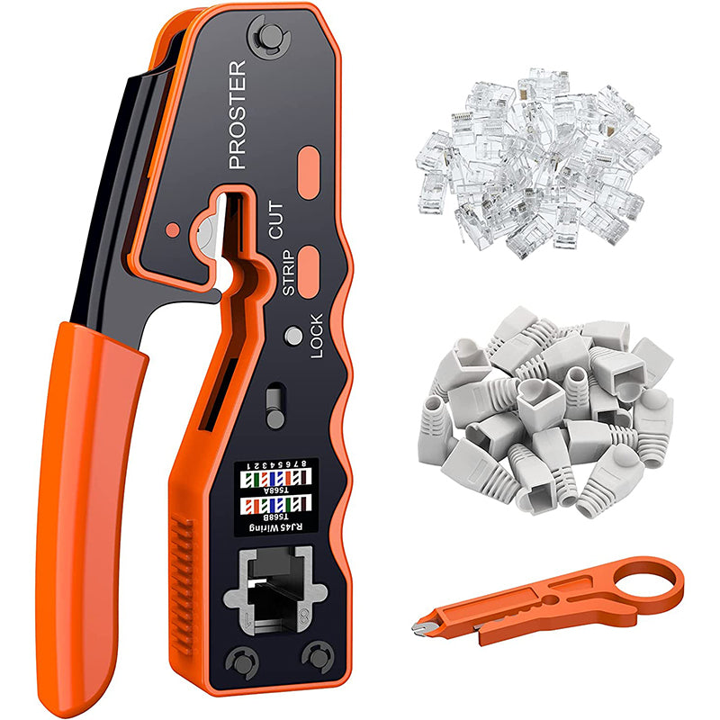 Proster RJ45 Crimping Tool Proster Network Cable Pliers Connector Netw ...