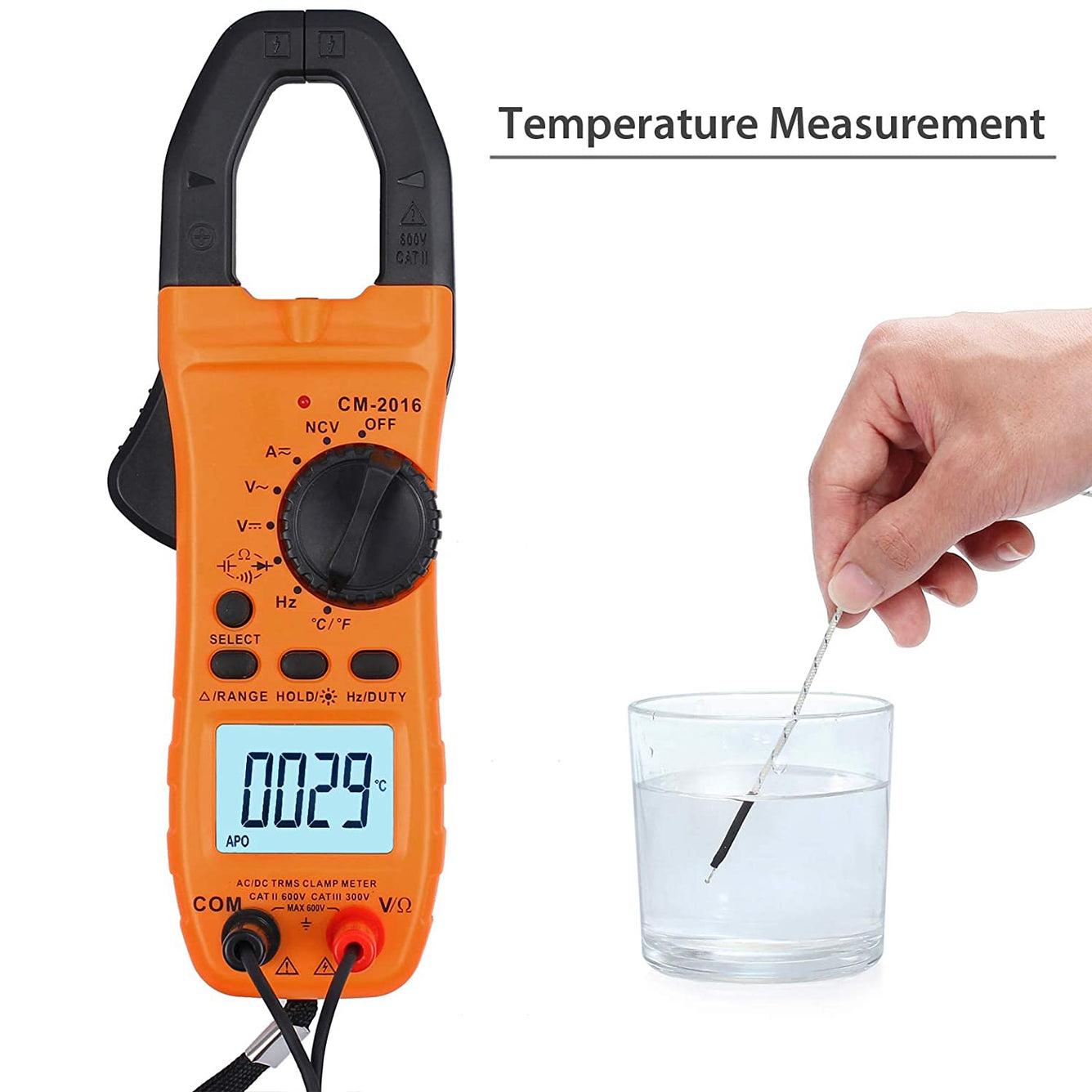 Proster Digital Clamp Meter TRMS Auto Ranging 5999 Counts Multimeter