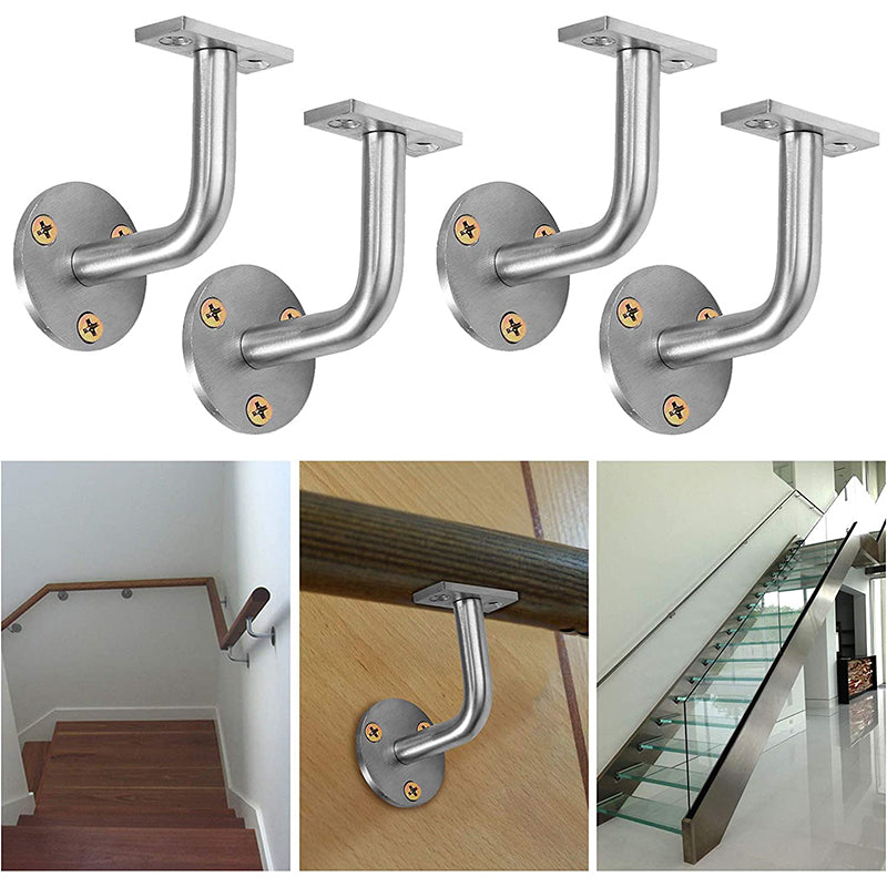Proster 4PCS Stair Handrail Bracket Stainless Steel