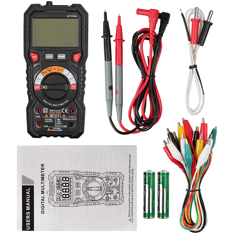 Proster 6000 Count TRMS Digital Multimeter  AC/DC Voltage/Current NCV