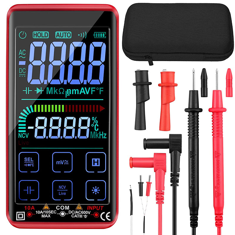 Proster Digital Multimeter 10000 Counts Smart Touch Screen TRMS Meter ...