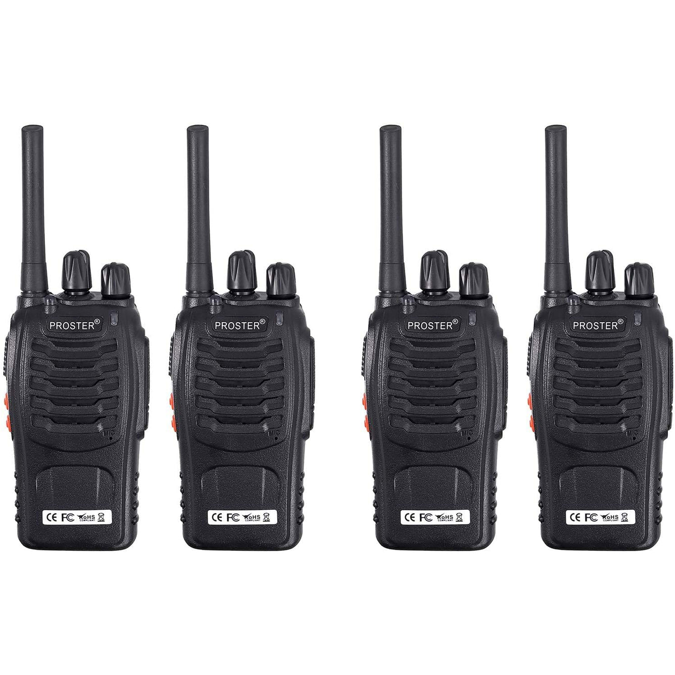 Proster Walkie Talkies 16 Channels with Rechargeable Voice Prompt Walky Talky