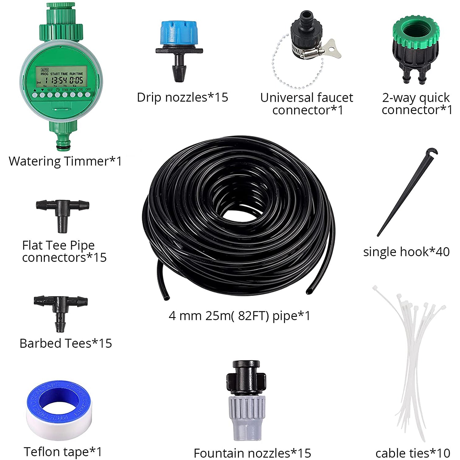 Proster 25M/82ft 4mm Irrigation System intellectual