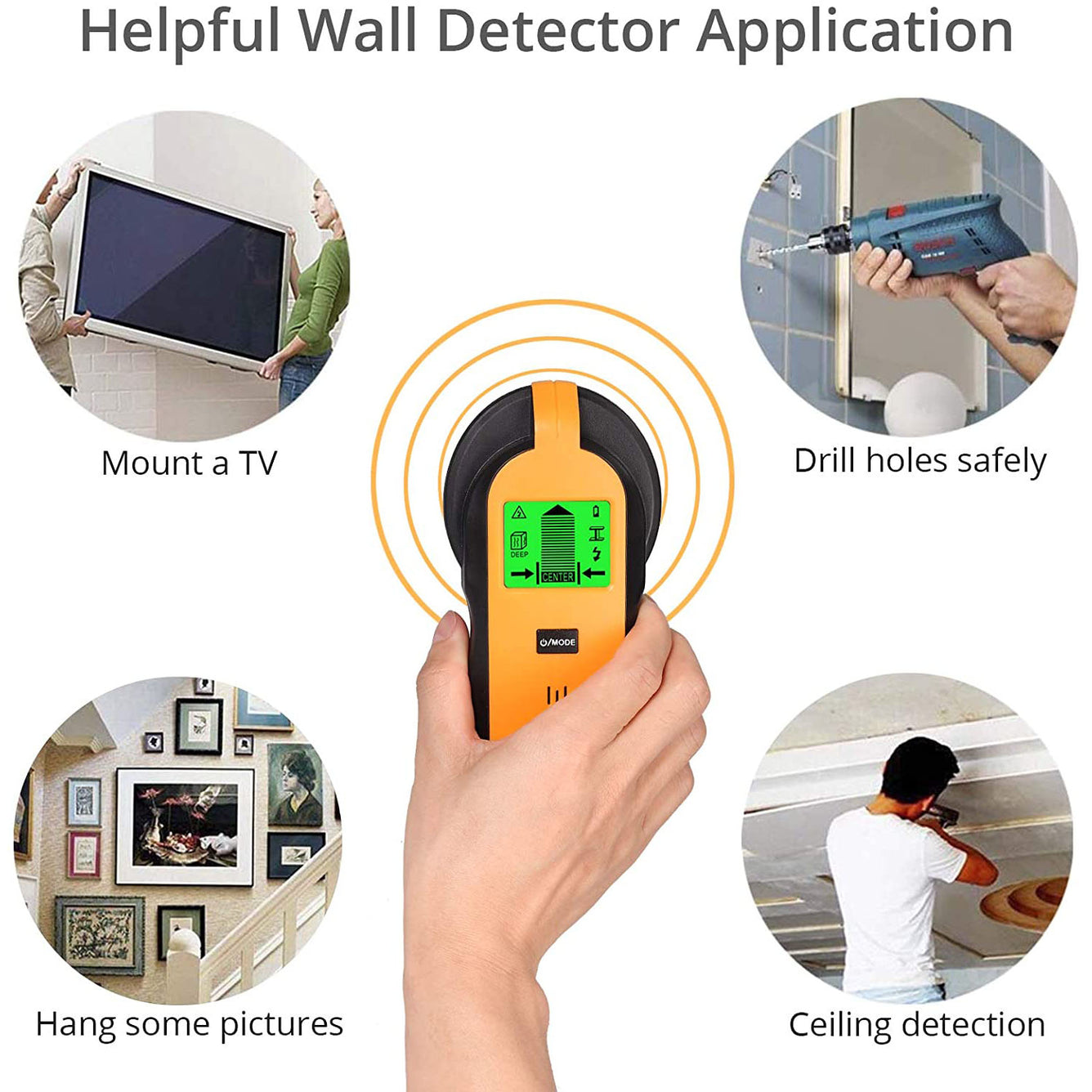 Proster Stud Finder 4 in 1 Electric Wall Scanner