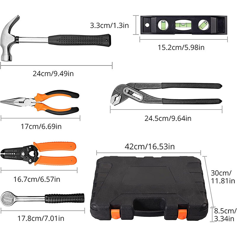 Proster Home Tool Set 130 PCS Household Hand Tool Kit