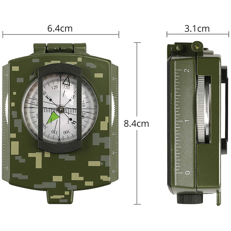 Proster Compass Waterproof Navigation Compass Metal Sighting Compass