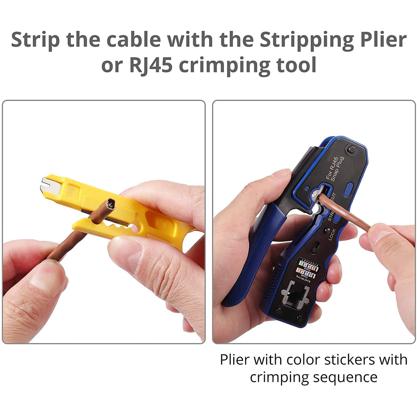Proster RJ45 Crimp Tool Set All-in-one RJ45 Crimping Tool Kit