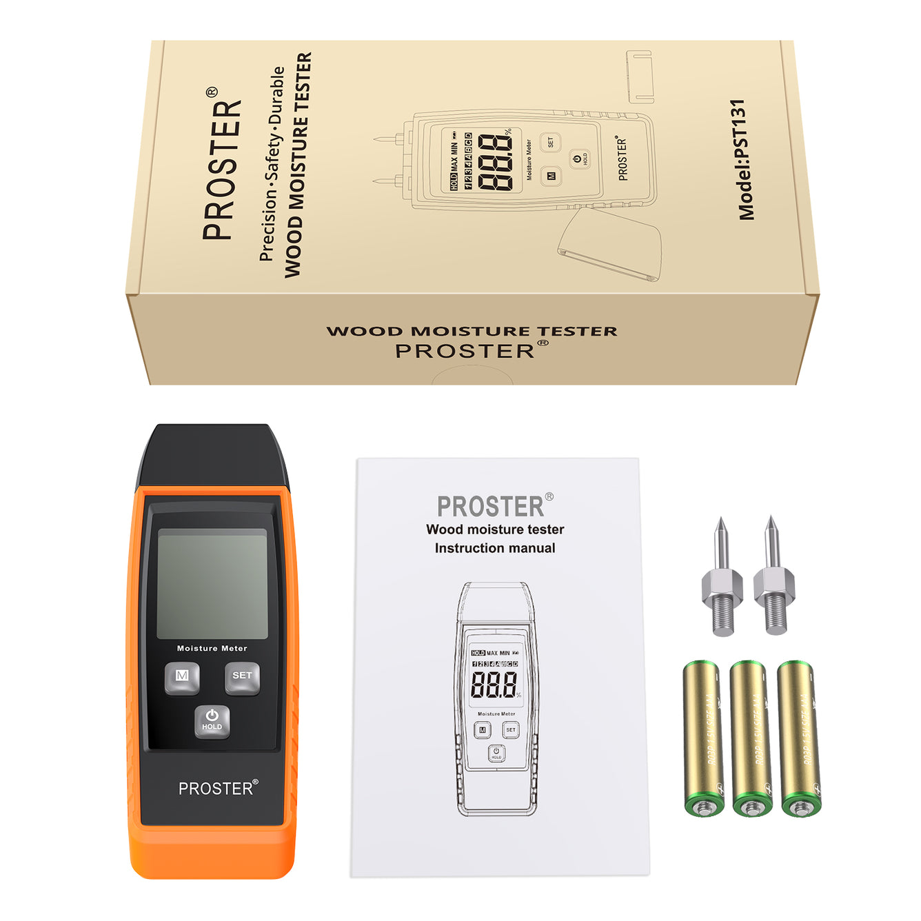 Proster Digital Wood Moisture Meter Portable