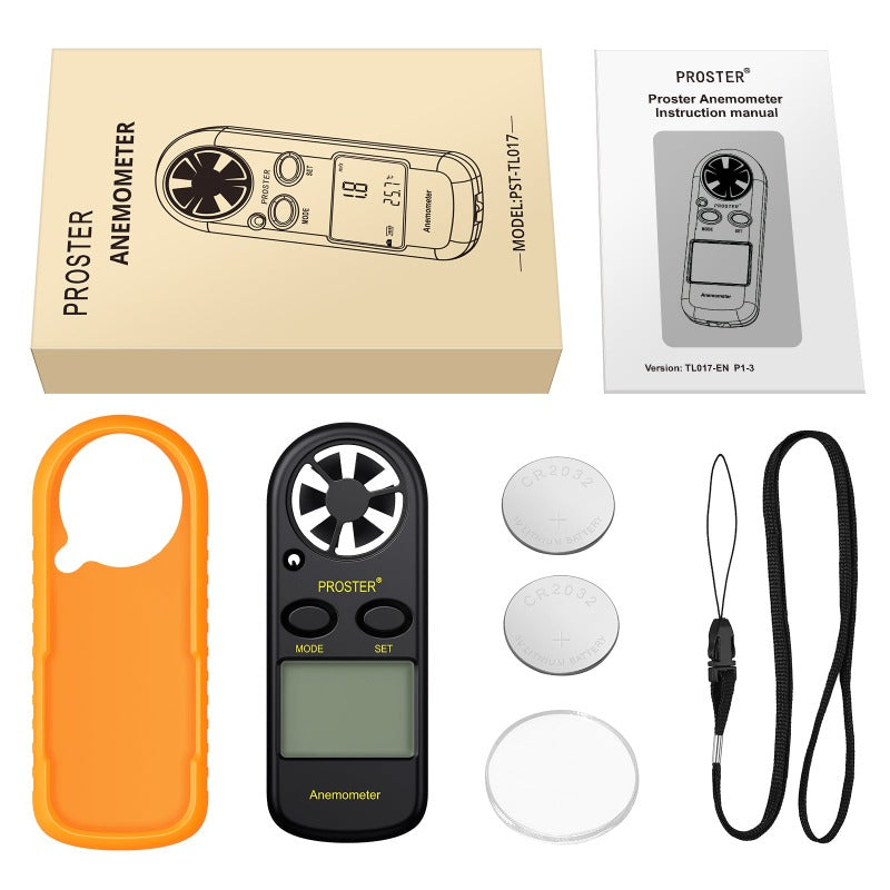 Proster Anemometer Digital LCD Wind Speed Meter