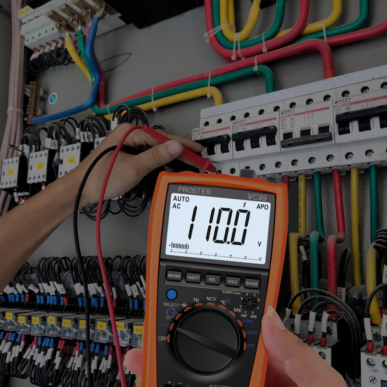 Proster Auto-Ranging 5999 Digital Multimeter with Temperature Measurement