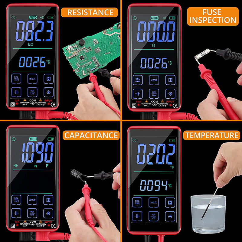 Proster Digital Multimeter 10000 Counts Smart Touch Screen TRMS Meter
