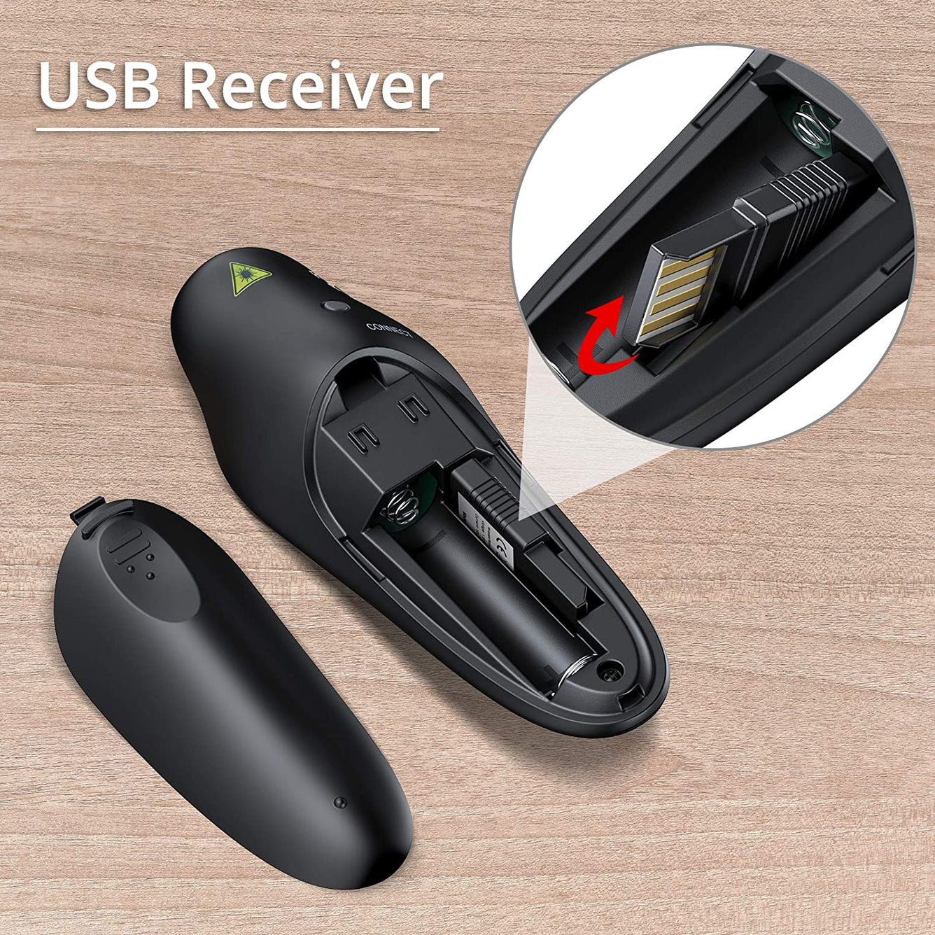 Proster Bluetooth 2.4GHz Wireless USB PowerPoint PPT Presenter