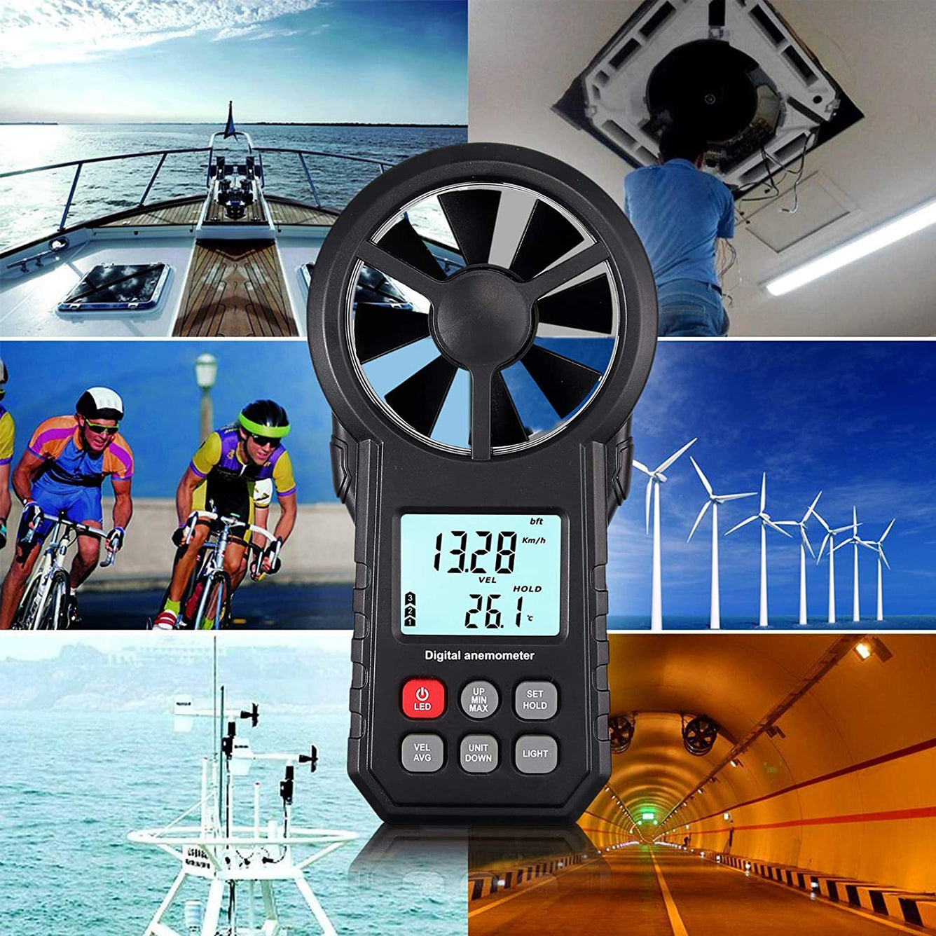 Proster Digital Anemometer Wind Speed Meter