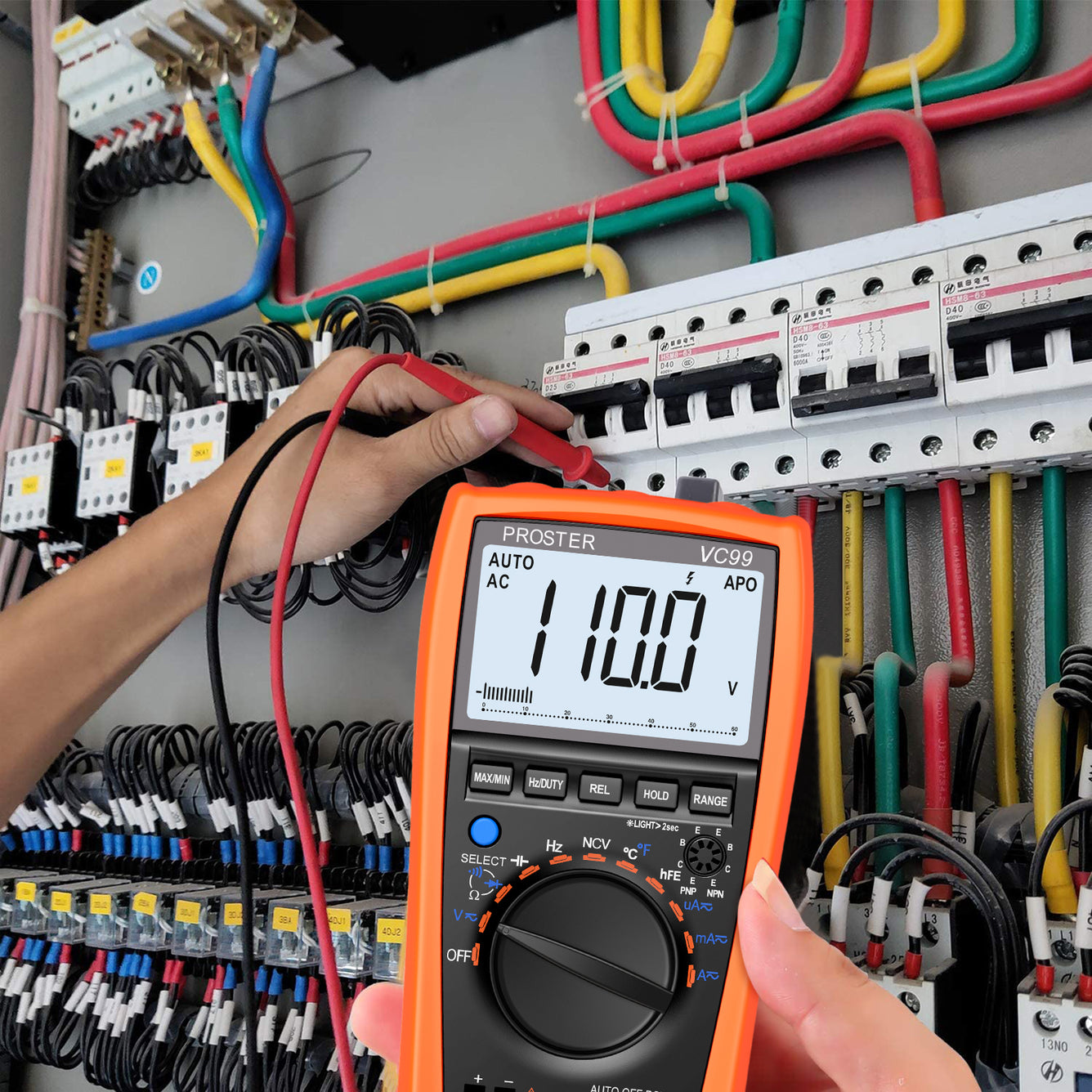 Proster Auto-Ranging 5999 Digital Multimeter with Temperature Measurement