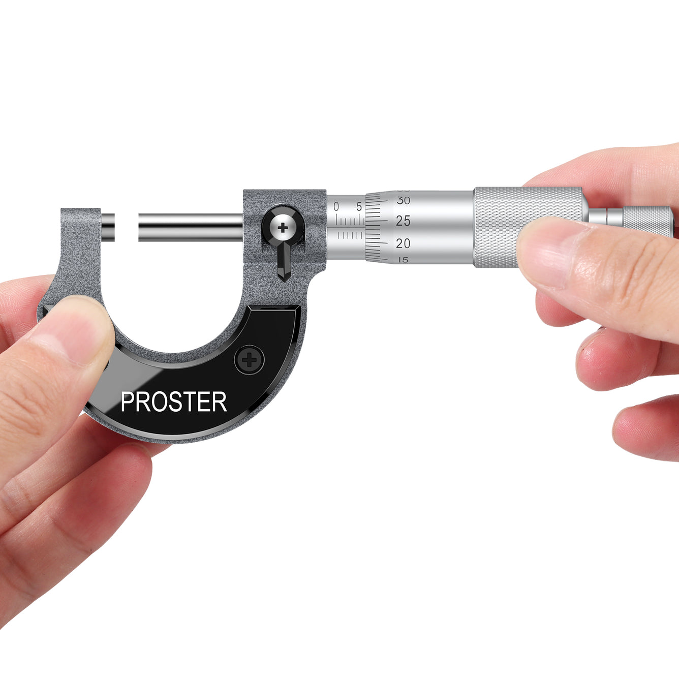 Proster Outside Micrometer 0-25mm(0.01mm Graduations) Metric External Caliper